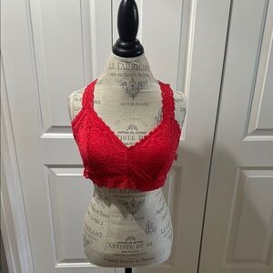 Maurices Red Lace Bralette